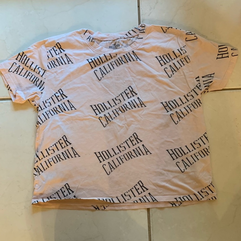 Pink HOLLISTER crop top